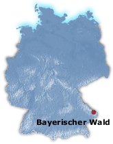Nationalpark Bayerischer Wald auf der Karte